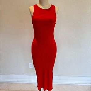 rag & bone Vibrant Red Midi Dress